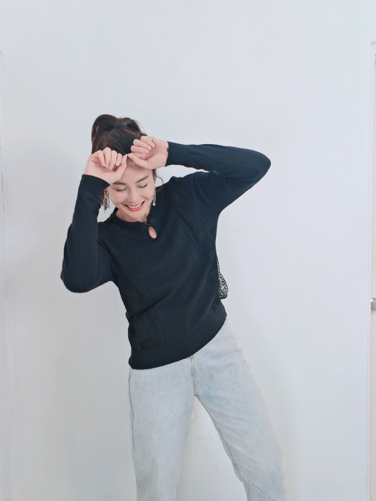 T4123- Long sleeve knit top PREMIUM