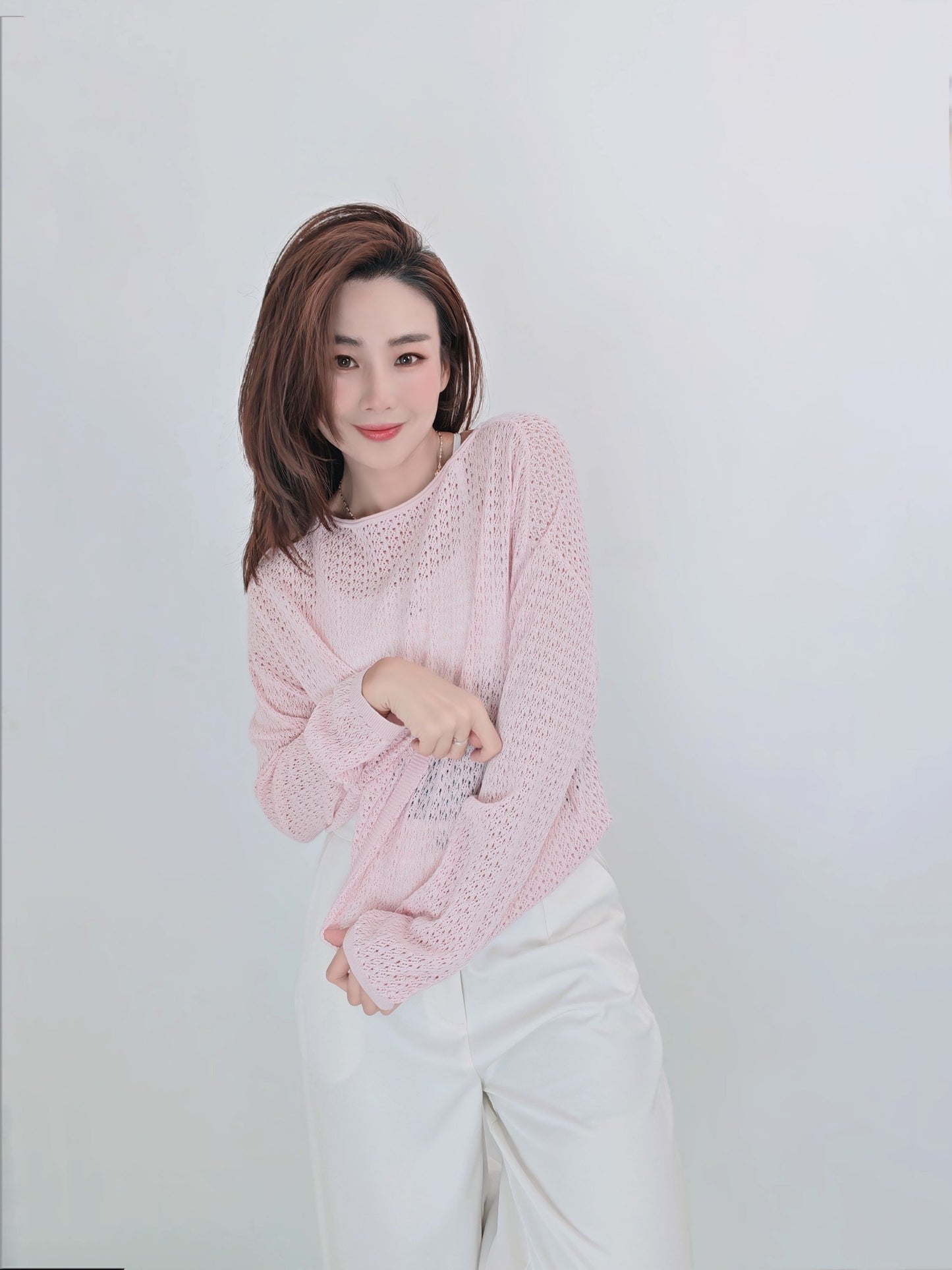 T6740 镂空 Long Sleeve Top