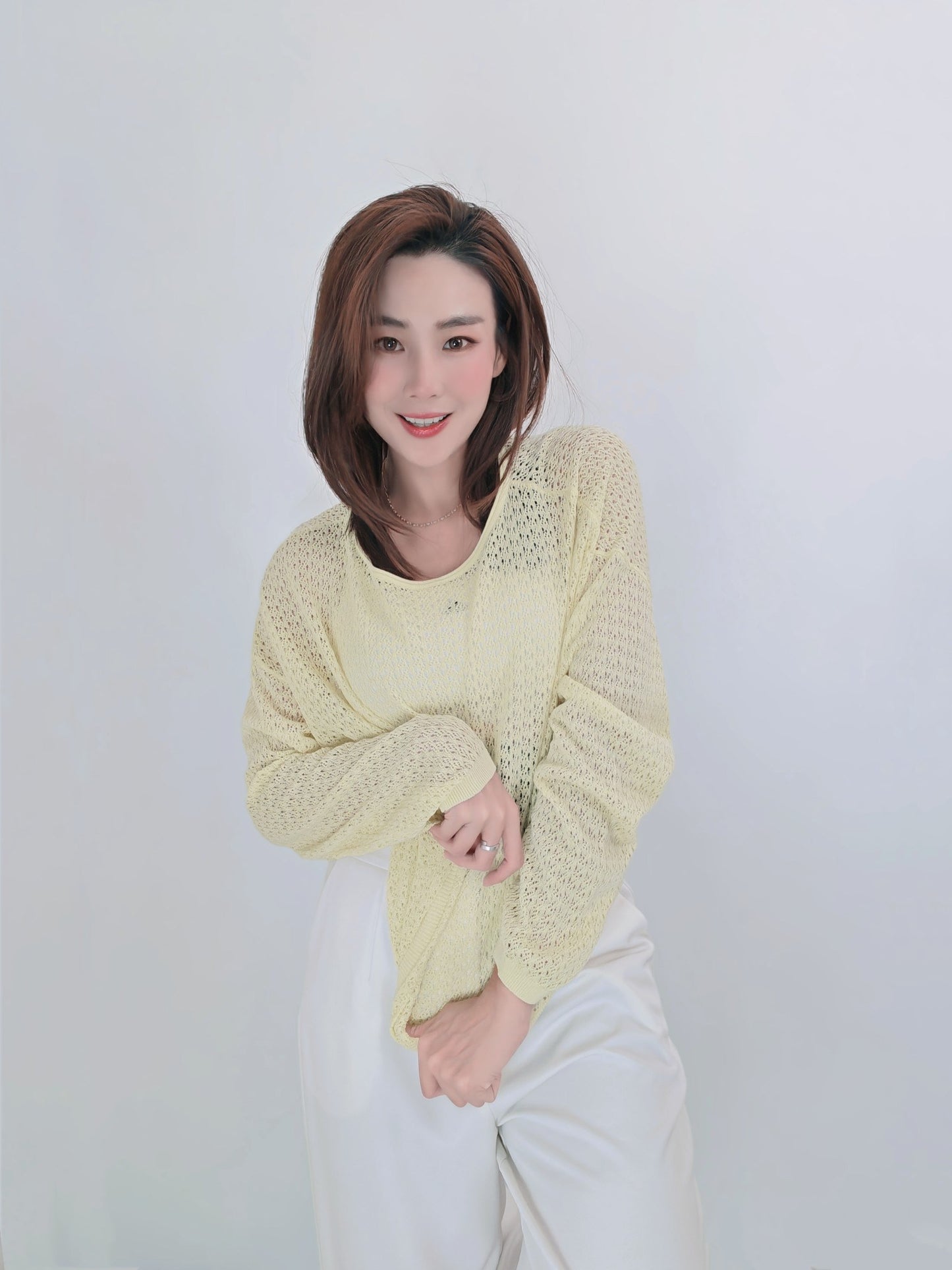 T6740 镂空 Long Sleeve Top