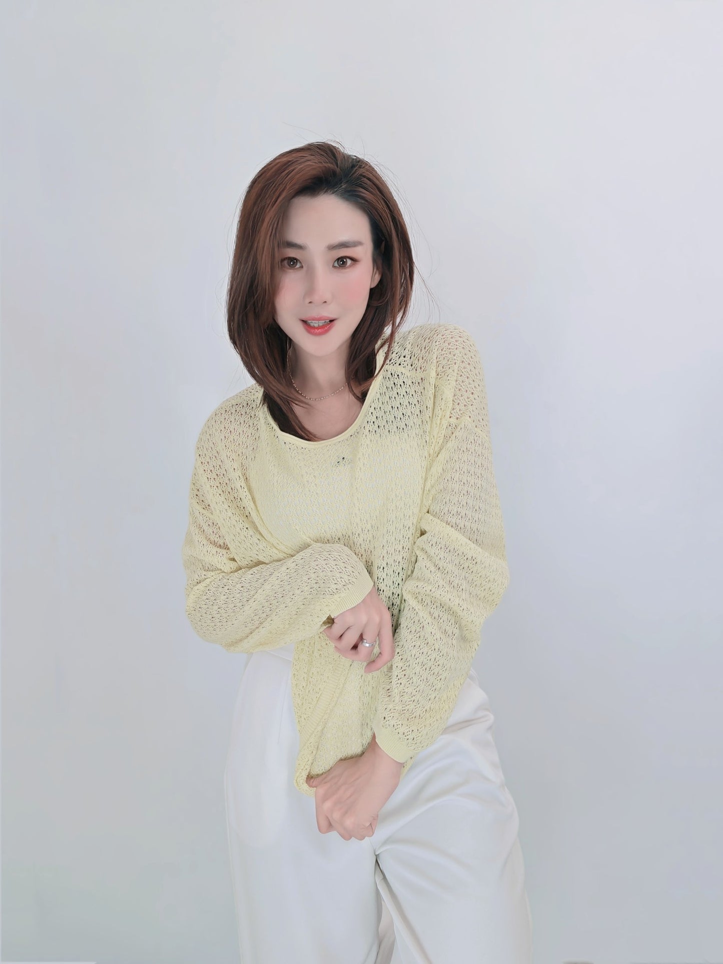 T6740 镂空 Long Sleeve Top