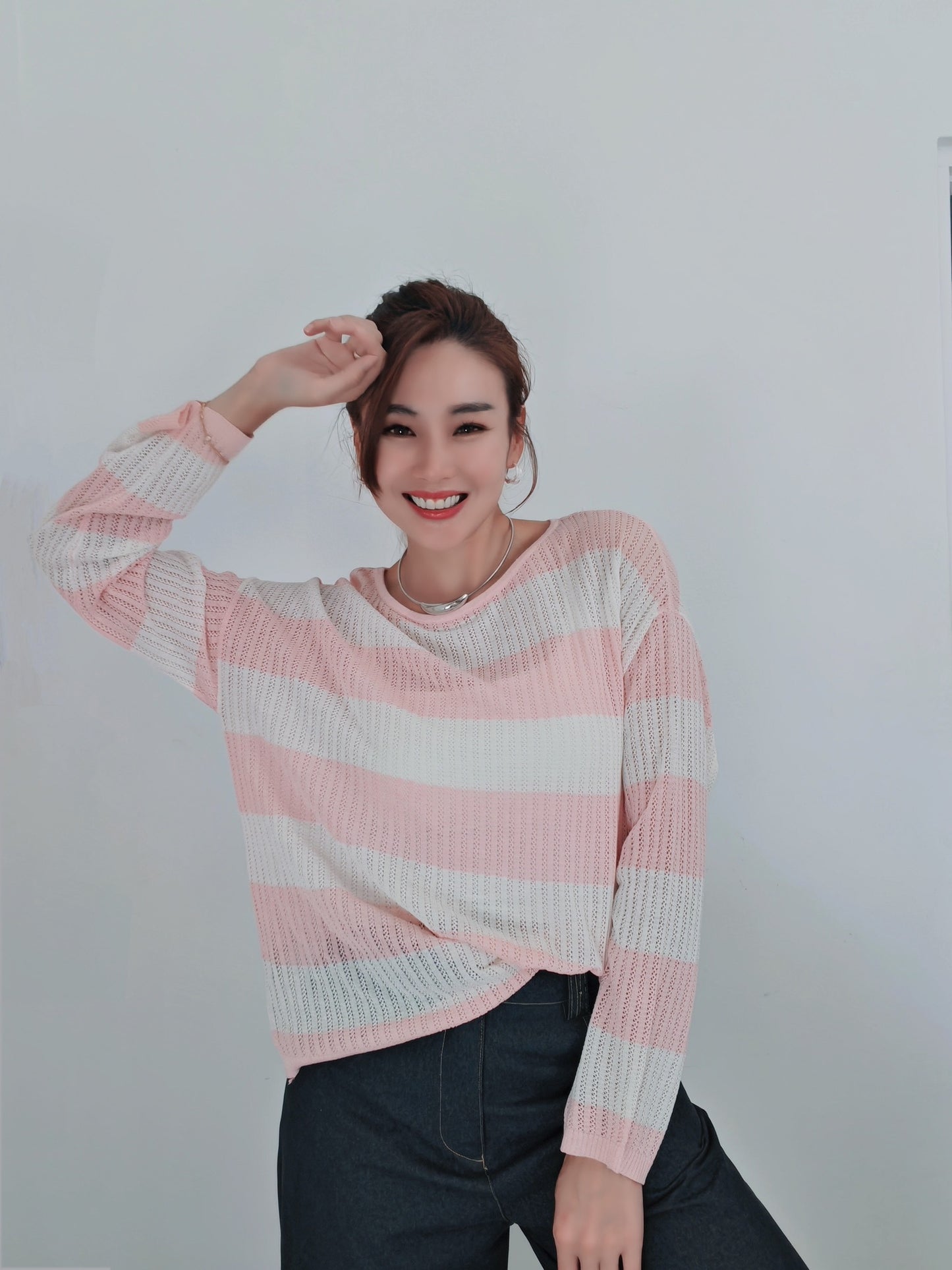 T6746 镂空 Long Sleeve Top