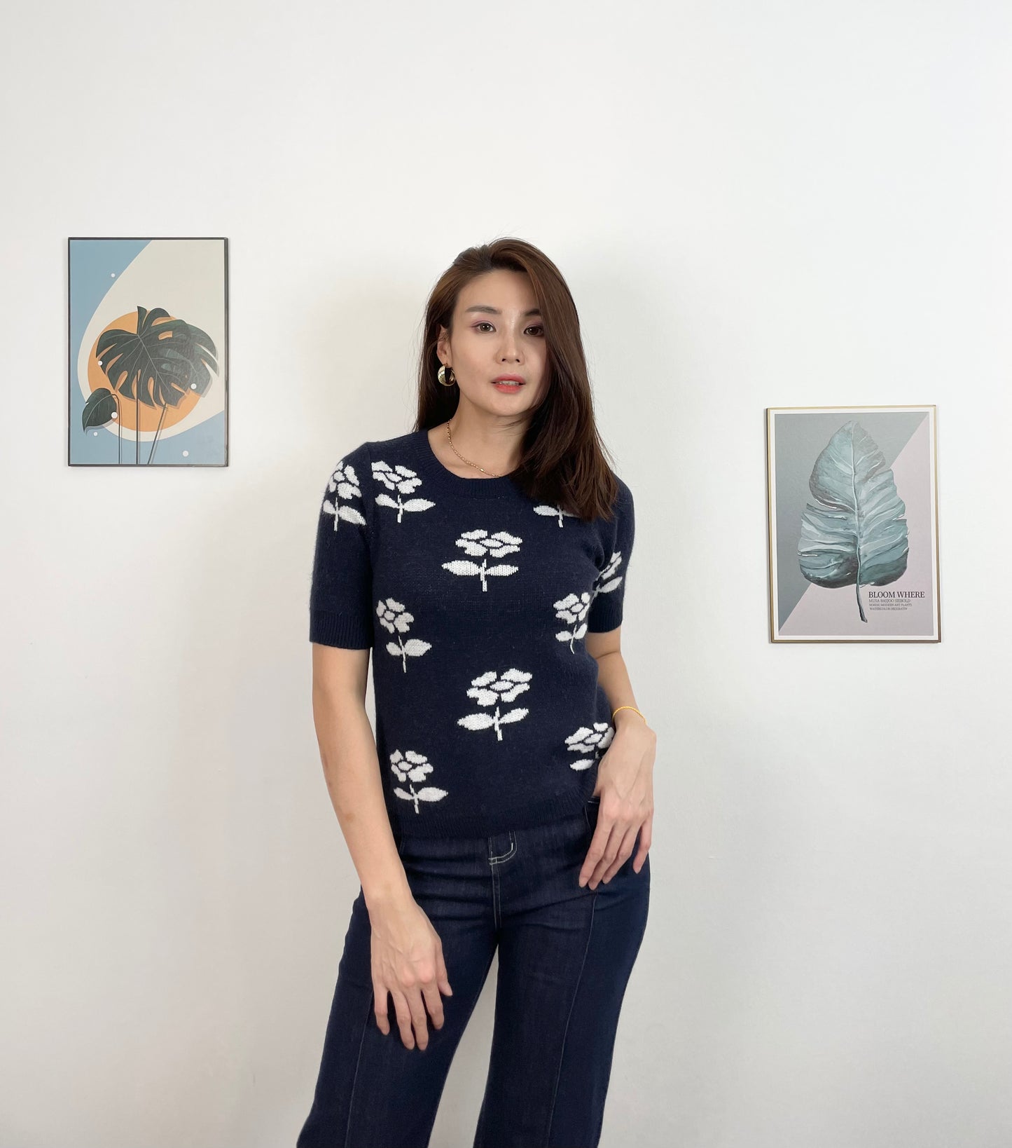 T5972 提花针织 Short Sleeve Shirt