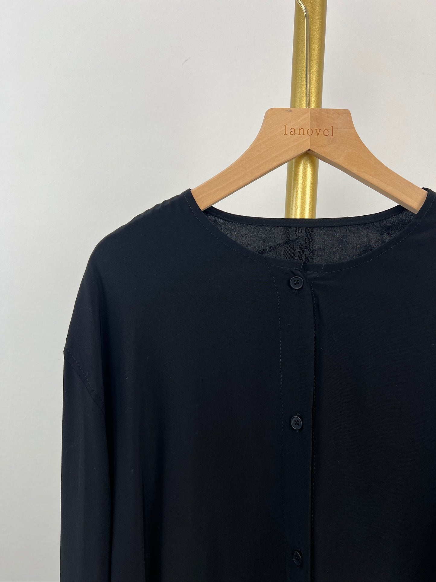 T6276 欧货蕾丝拼接衬衫 Short Sleeve Shirt