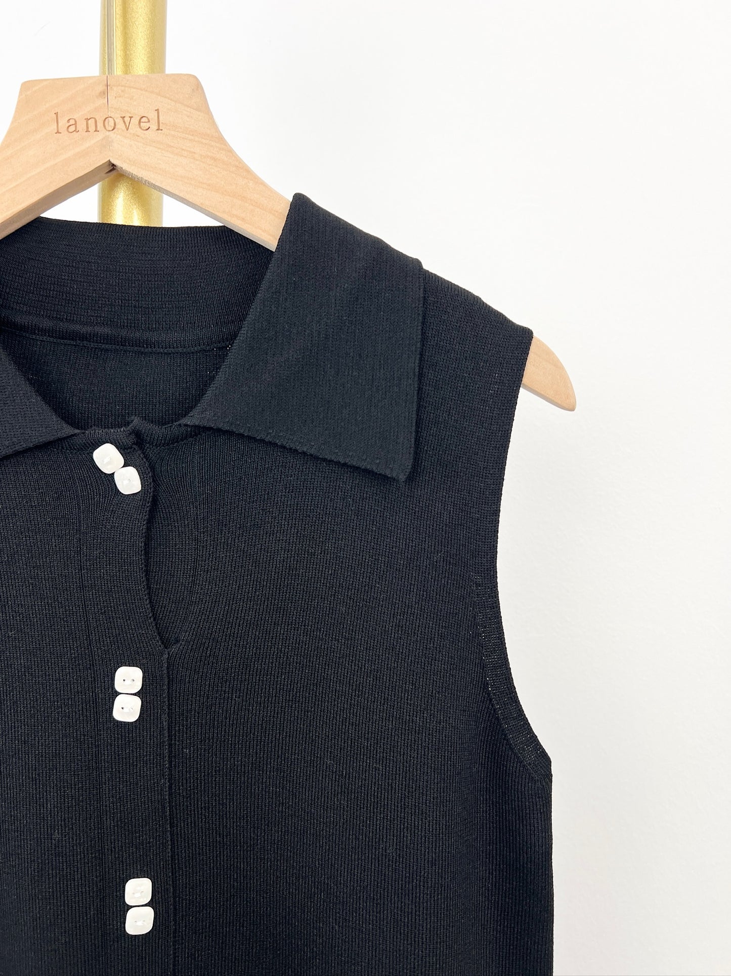 T6271 Premium 翻领无袖衫 Short Sleeve Shirt