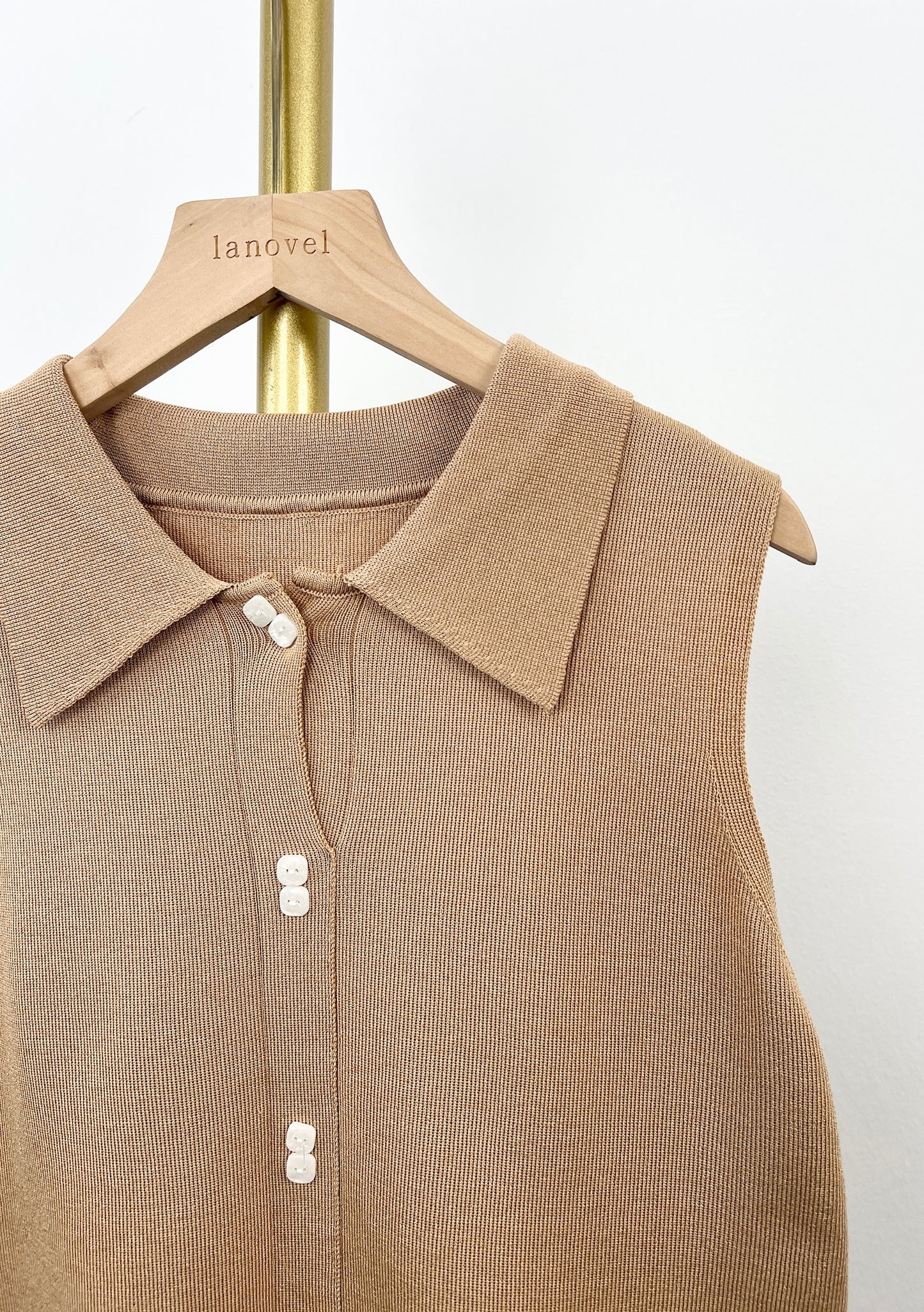 T6271 Premium 翻领无袖衫 Short Sleeve Shirt