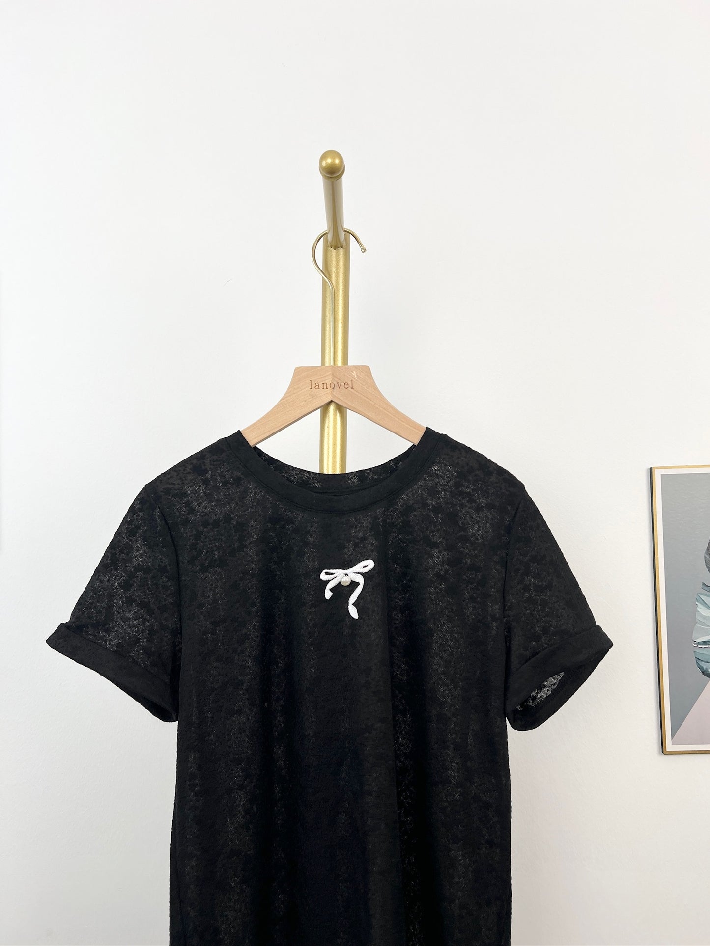 T6275 Premium 蝴蝶结 Short Sleeve Shirt