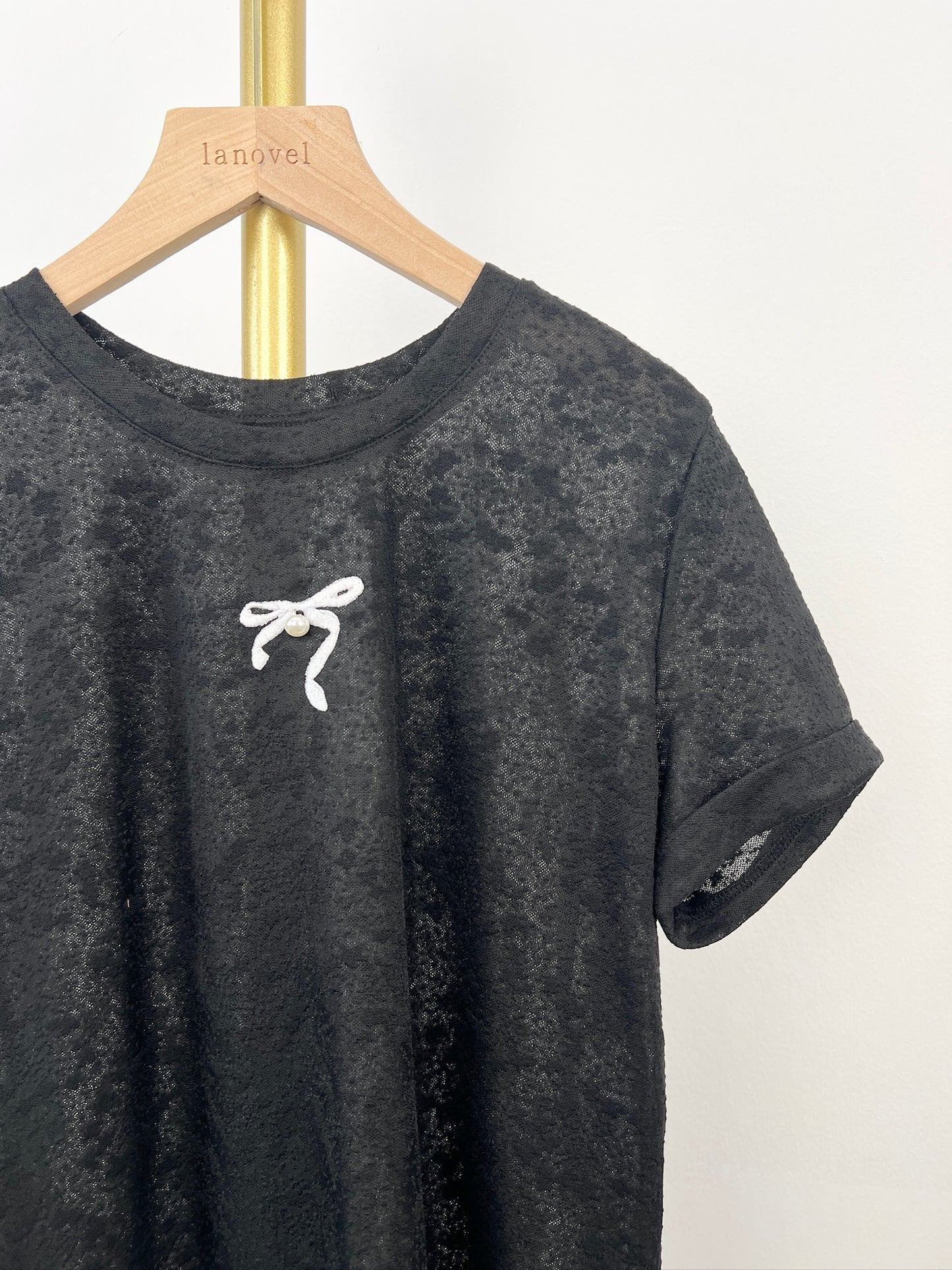 T6275 Premium 蝴蝶结 Short Sleeve Shirt