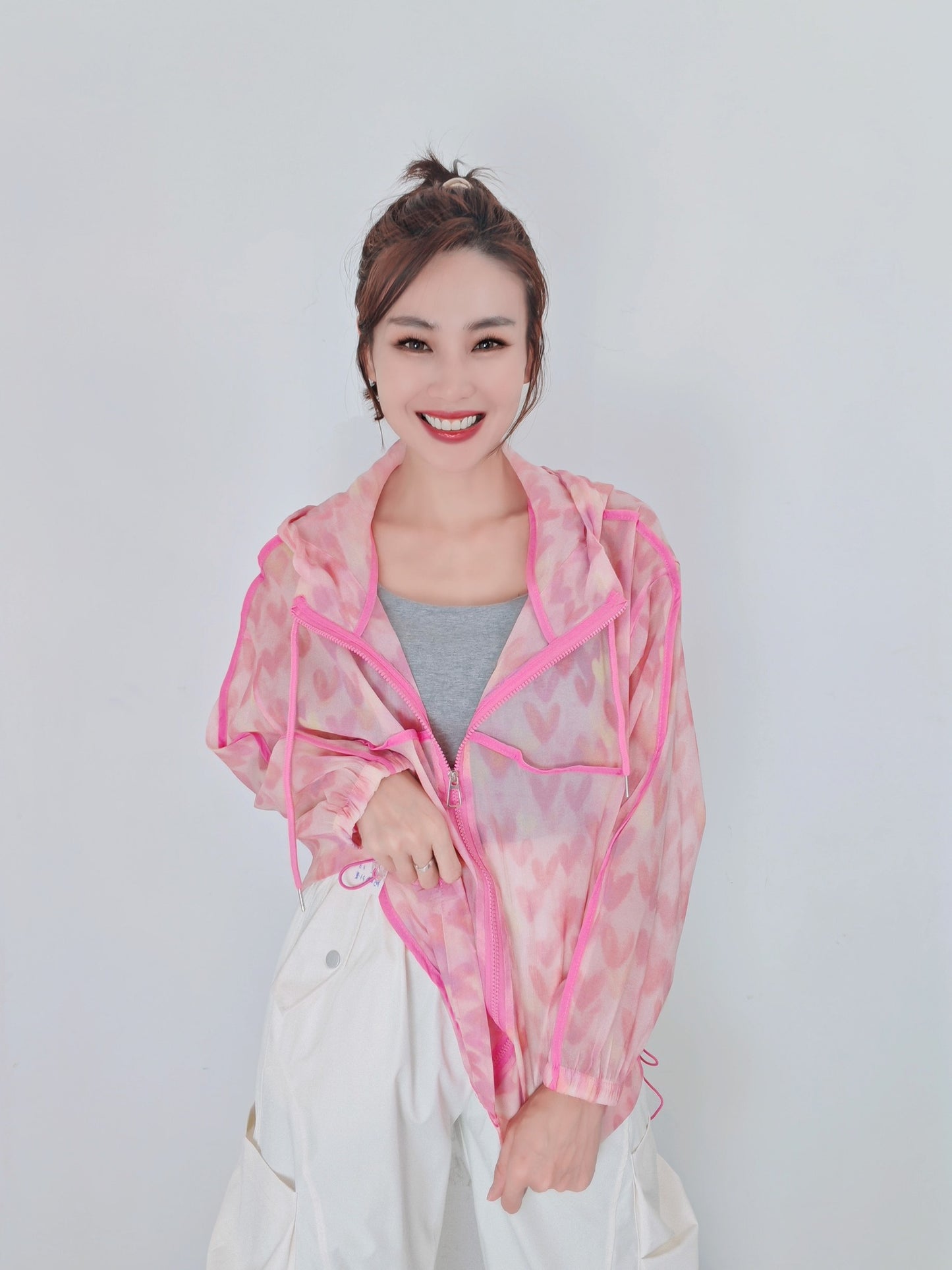 Z119 YF6630 Top 防晒外套 - Pink