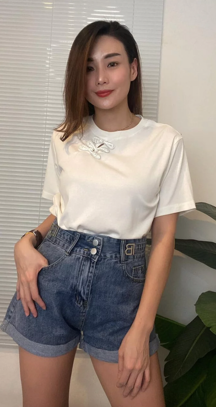 T4801 复古中式盘扣设计Short Sleeve Shirt