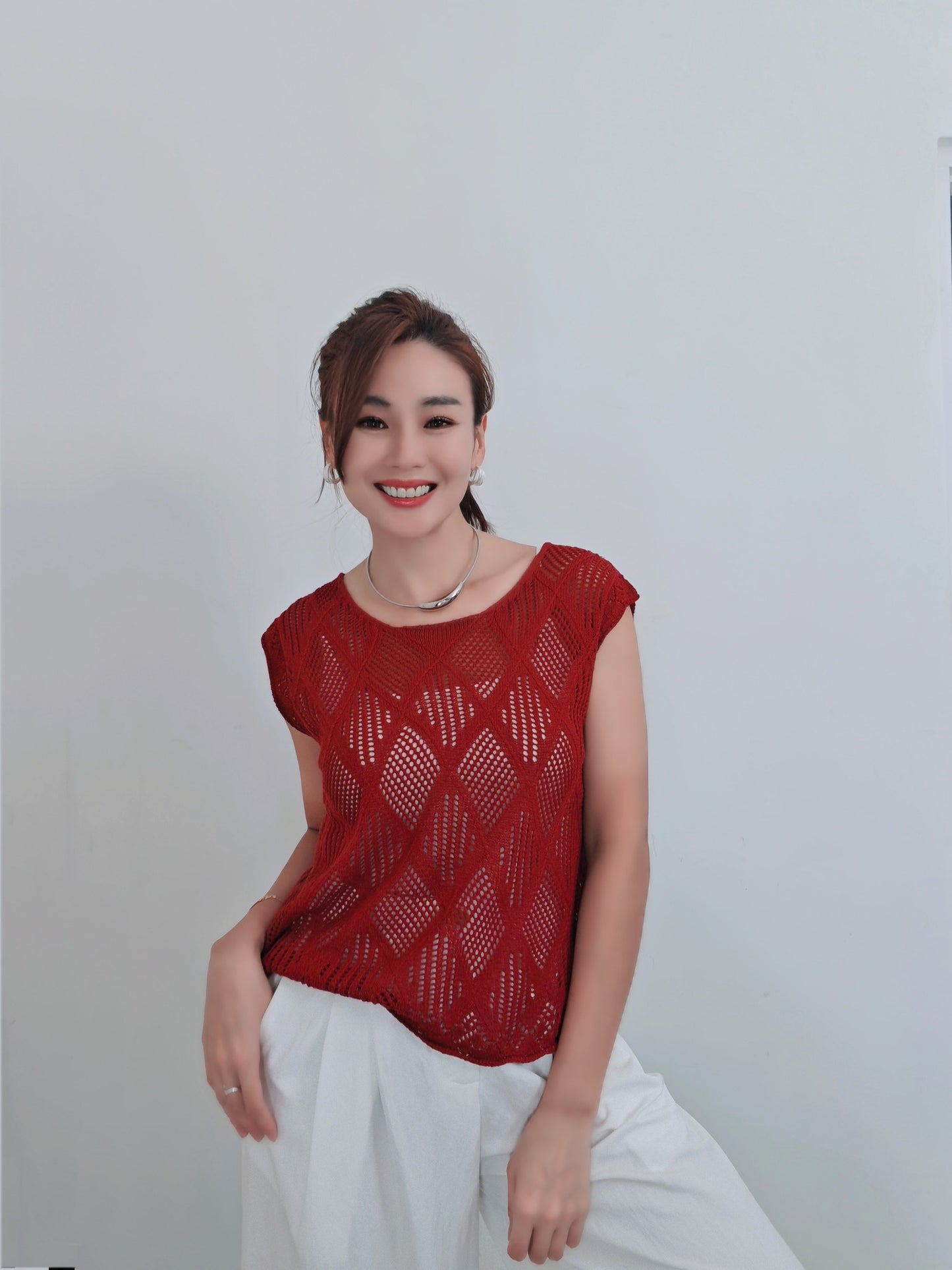 T6731 镂空 Sleeveless Top