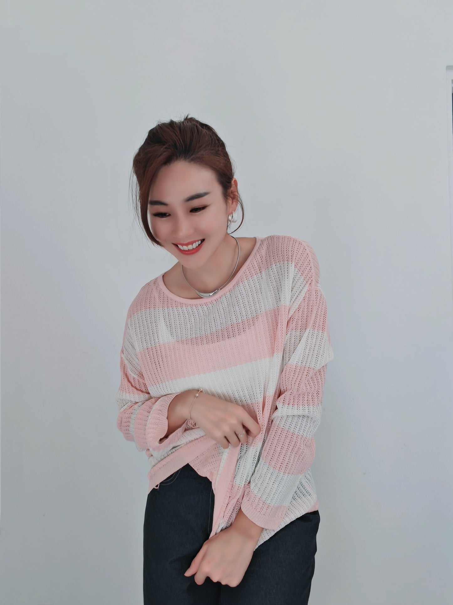T6746 镂空 Long Sleeve Top