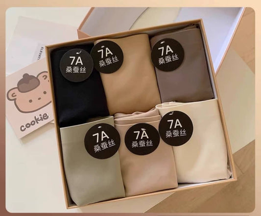 T6798 7A抗菌无痕内裤 6pcs/box - 颜色随机