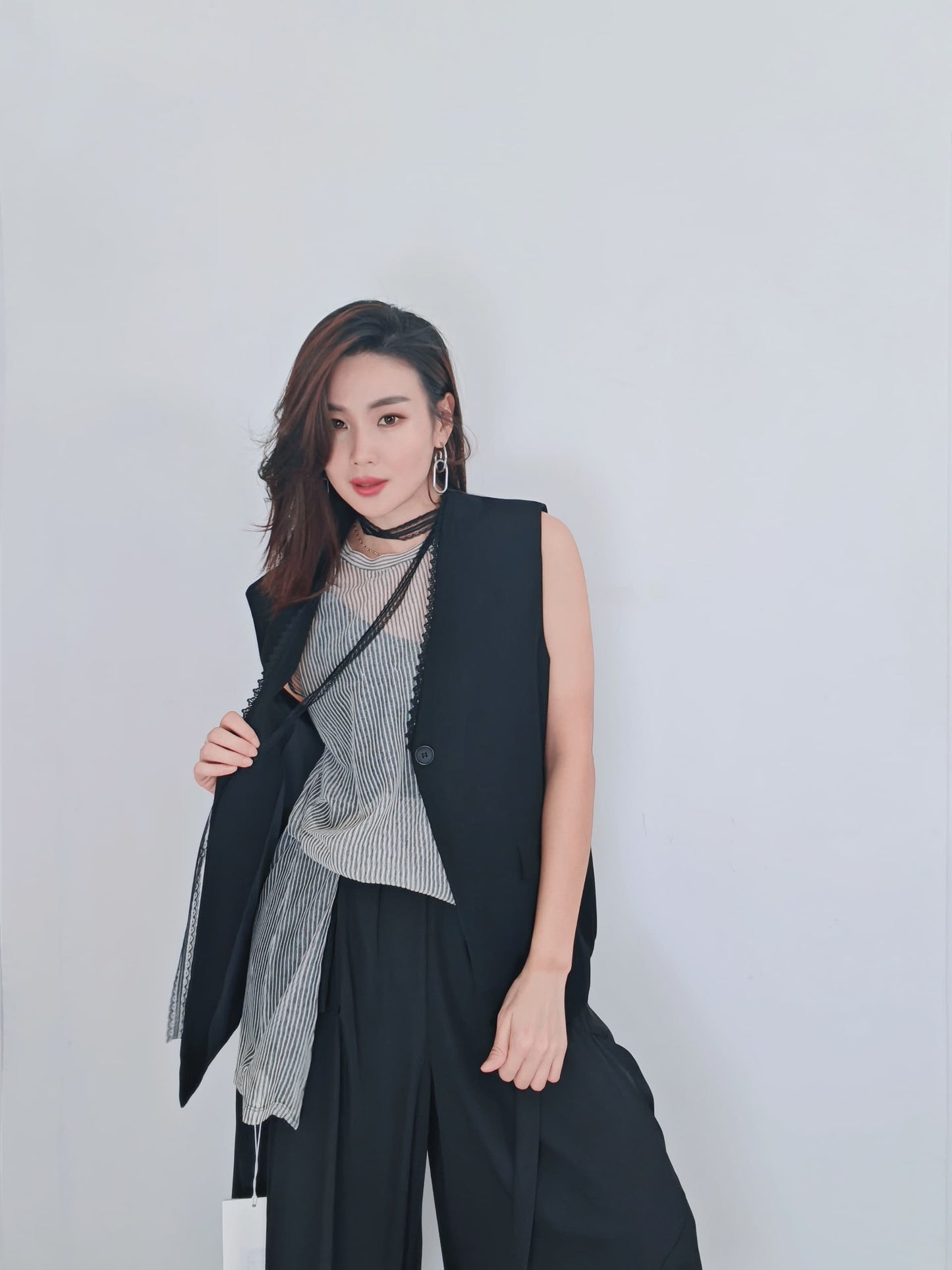 Z53 571 定制网长款上衣 TOP