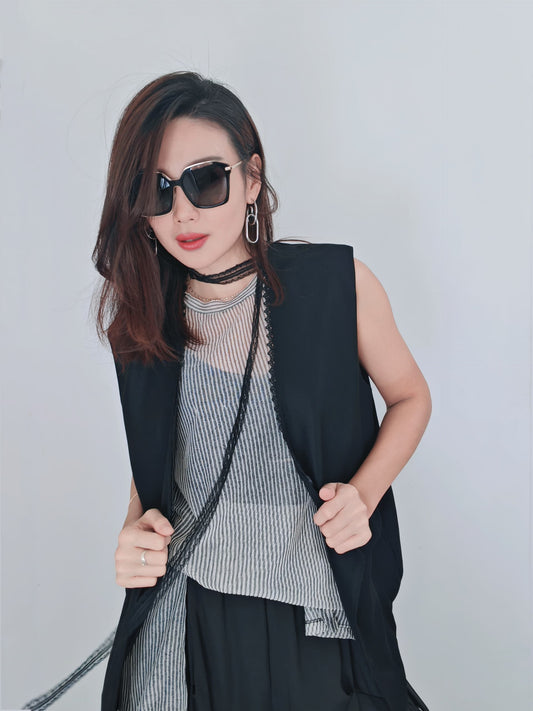 Z53 571 定制网长款上衣 TOP